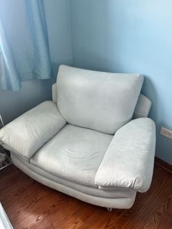 Couch and Loveseat blue