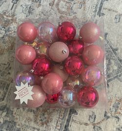 Pink theme Christmas decorations