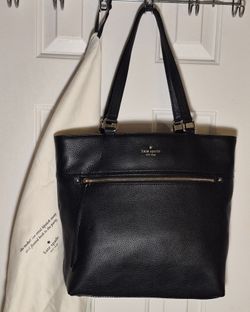 Kate Spade Black Leather Tote