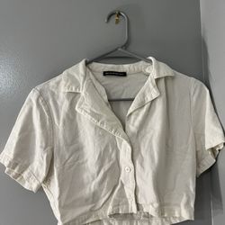 White Brandy Melville Cropped Top