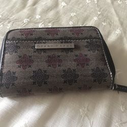 Crazy Horse Brown Jacquard Zip Men’s Wallet