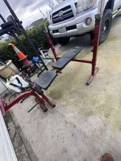 Bench And Bar With Plates