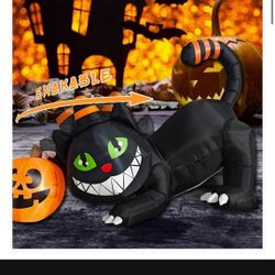 4.5 FT Halloween Inflatables Black Cat New Price Firm Corona92879 