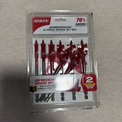 Diablo DSP2920-S6 6 + 2  8Piece Drill Bit Set Speedemon spade bits