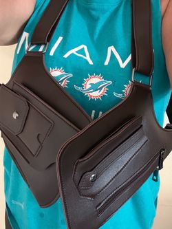 Leather-like double shoulder under garment holster