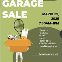 Garage Sale 3-21-26