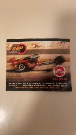 SSP “ Super Sonic Power Toy Racing Car Pamphlet.