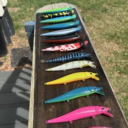 Custom airbrushed saltwater lures