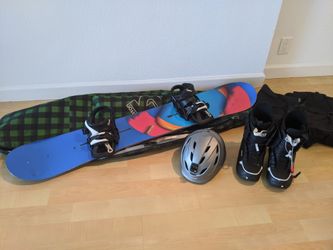 Burton's snowboard custom 156 whole package!!