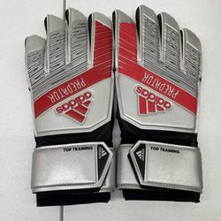 Adidas Predator Top Training Goalkeeper Gloves – Size 9 – Silver/Red – $30 (Cash Only) 