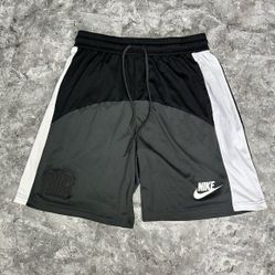 Nike Dri-Fit Starting 5 FORCE Basketball Shorts Mens Size Large Black White Grey 