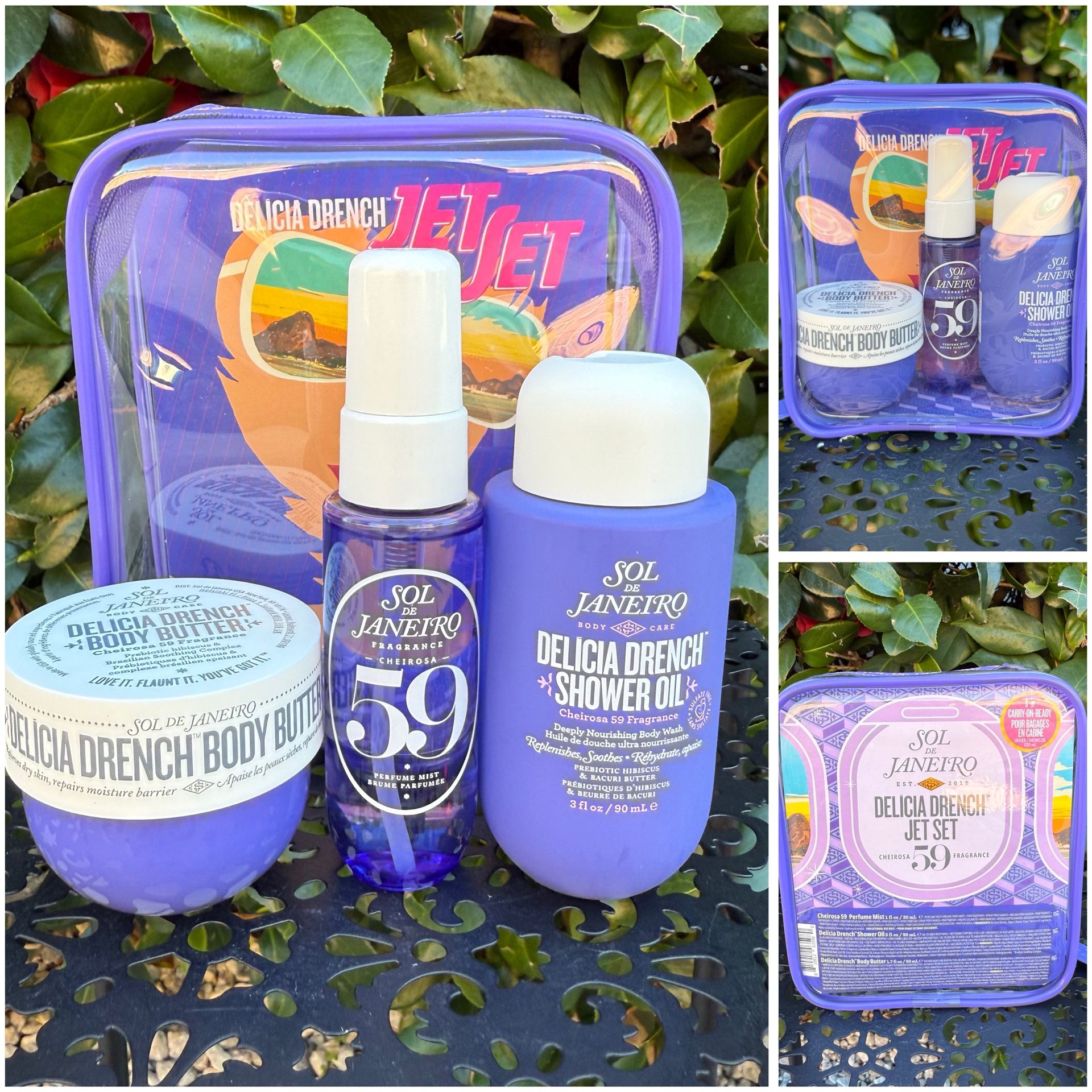 Sol De Janeiro Delicia Drench Cheirosa 59 Purple Gift Set