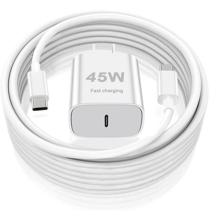 45W USB C Super Fast Charging Block with 6ft Type C Cable Cord