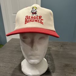 Seager Co. x Birdwell Birdie Snapback Hat OS Red Cream Beach Britches