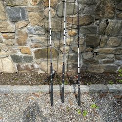 Three Fishing Rods, Individually Priced