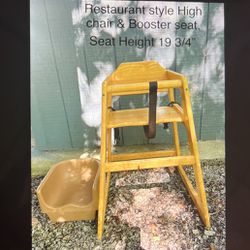 High chair & Booster Seat