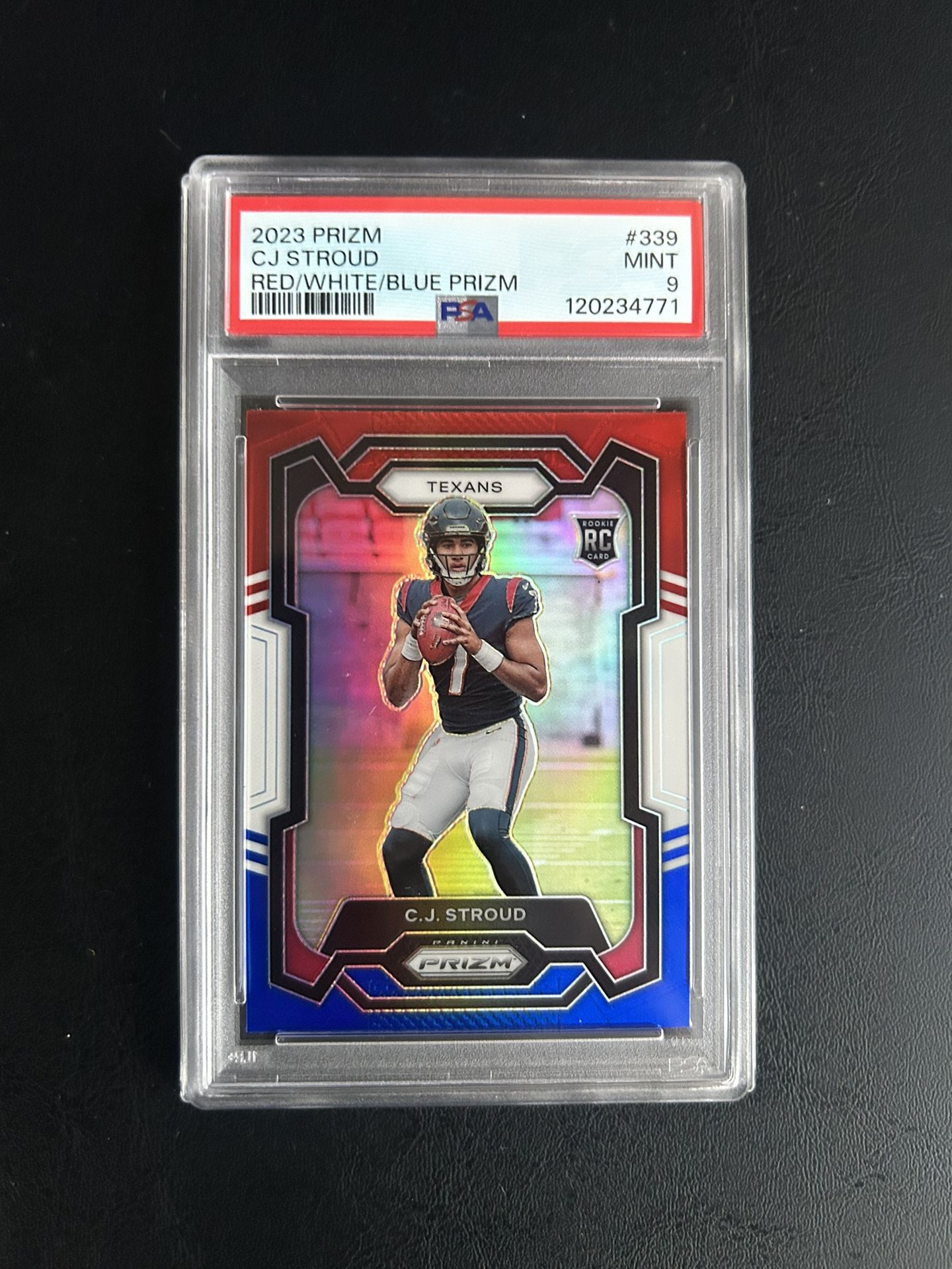 2023 CJ Stroud Red White Blue Prizm Rookie Card Psa9π₯
