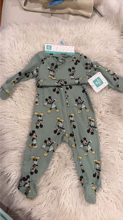 Disney Mickey Mouse Baby Footed Pajama Set
