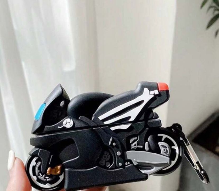 Cartoon Motorcycle Case For AirPods 