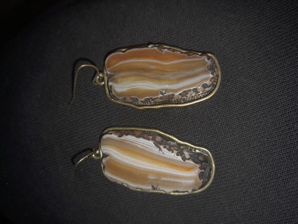 Agate Stone Earings 