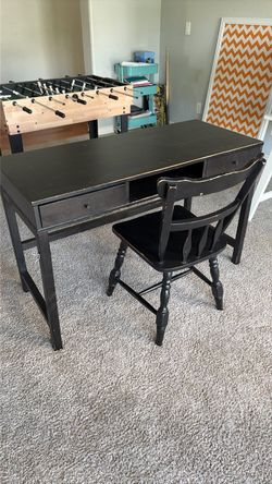 Free black desk and chair