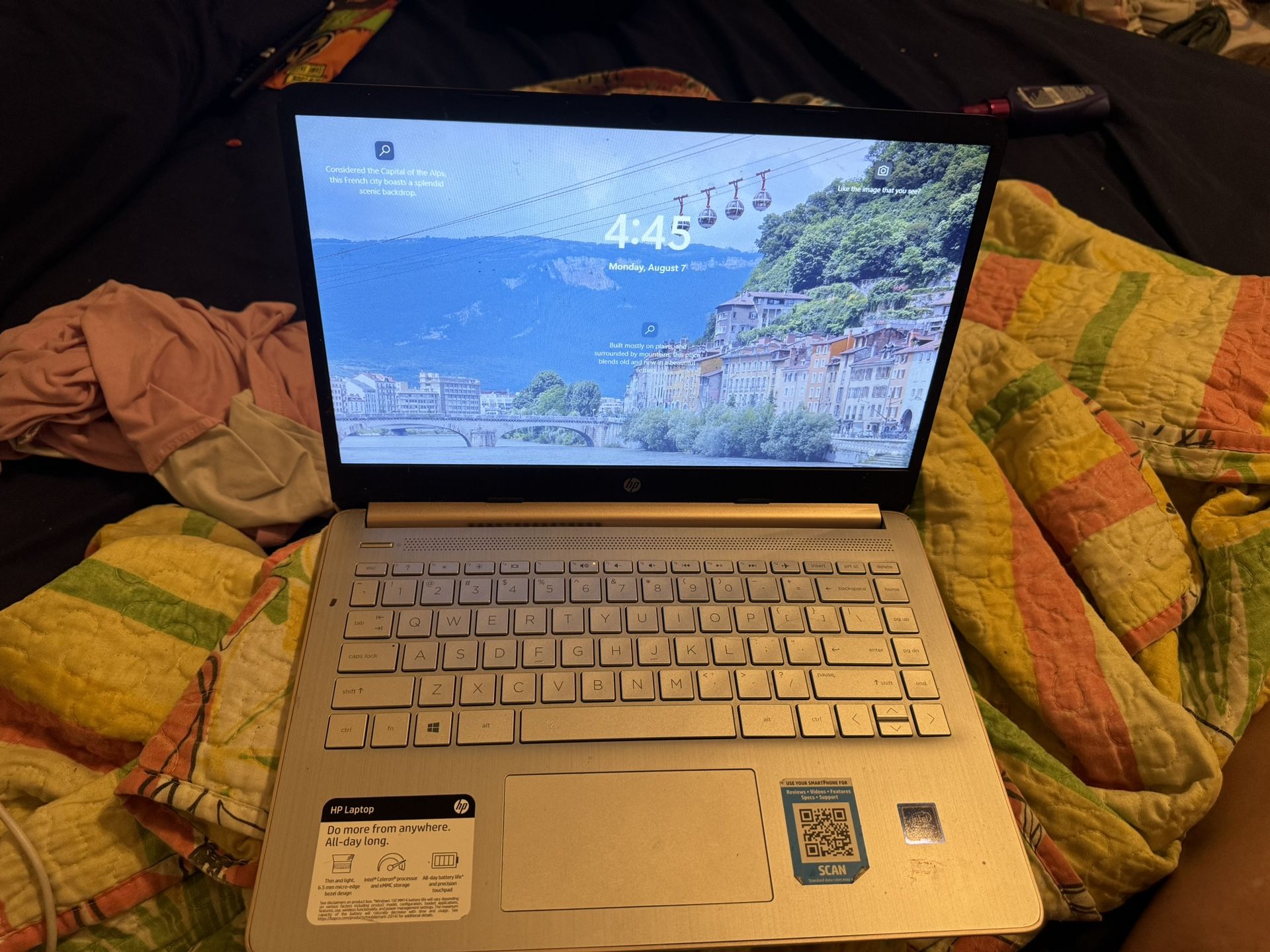 HP Laptop 14-dq0004dx, Rose Gold 