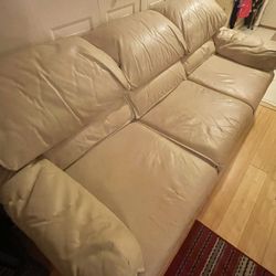 Couch and Glass top table