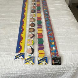 Four New Sealed Reusable Teacher Classroom Border Retired High-Quality