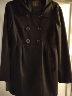 Forever 21-  XXI Black Double-Breasted Coat