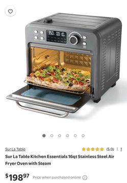 Sur La Table 16qt Stainless Steel Air Fryer Oven