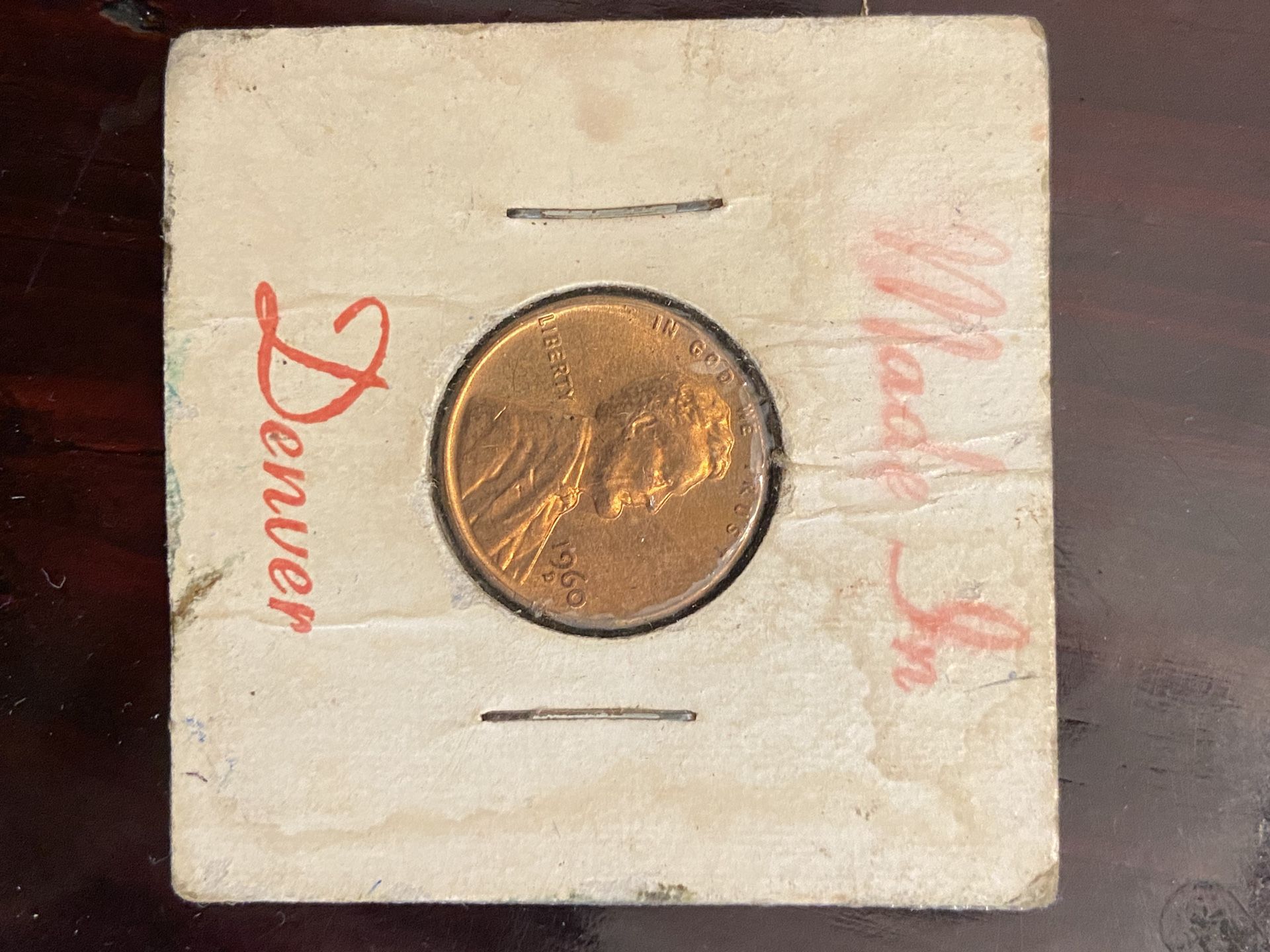 1960 D Error Penny 