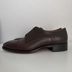 Brown Christian Louboutin Dress Shoes/cap Toe Oxfords