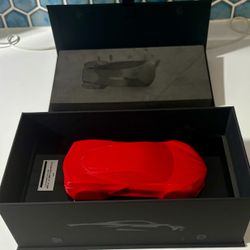 CORVETTE STINGRAY 2024 C8 OEM Speed Shape Model Owner's Gift W/VIN Torch Red 