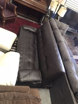 Beautiful leather futon