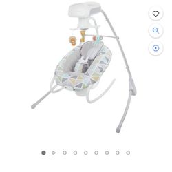 Fisher Price Deluxe 2 In 1 Cradle And Swing