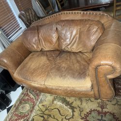 Leather Loveseat