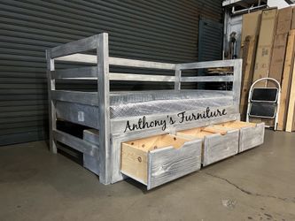 New Twin Daybed With Drawers And Mattress