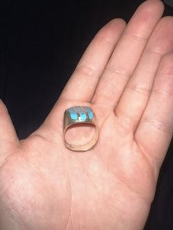 Silver And Turquoise Ring