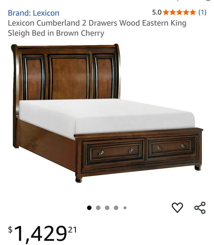 Luxury lexicon king bed frame