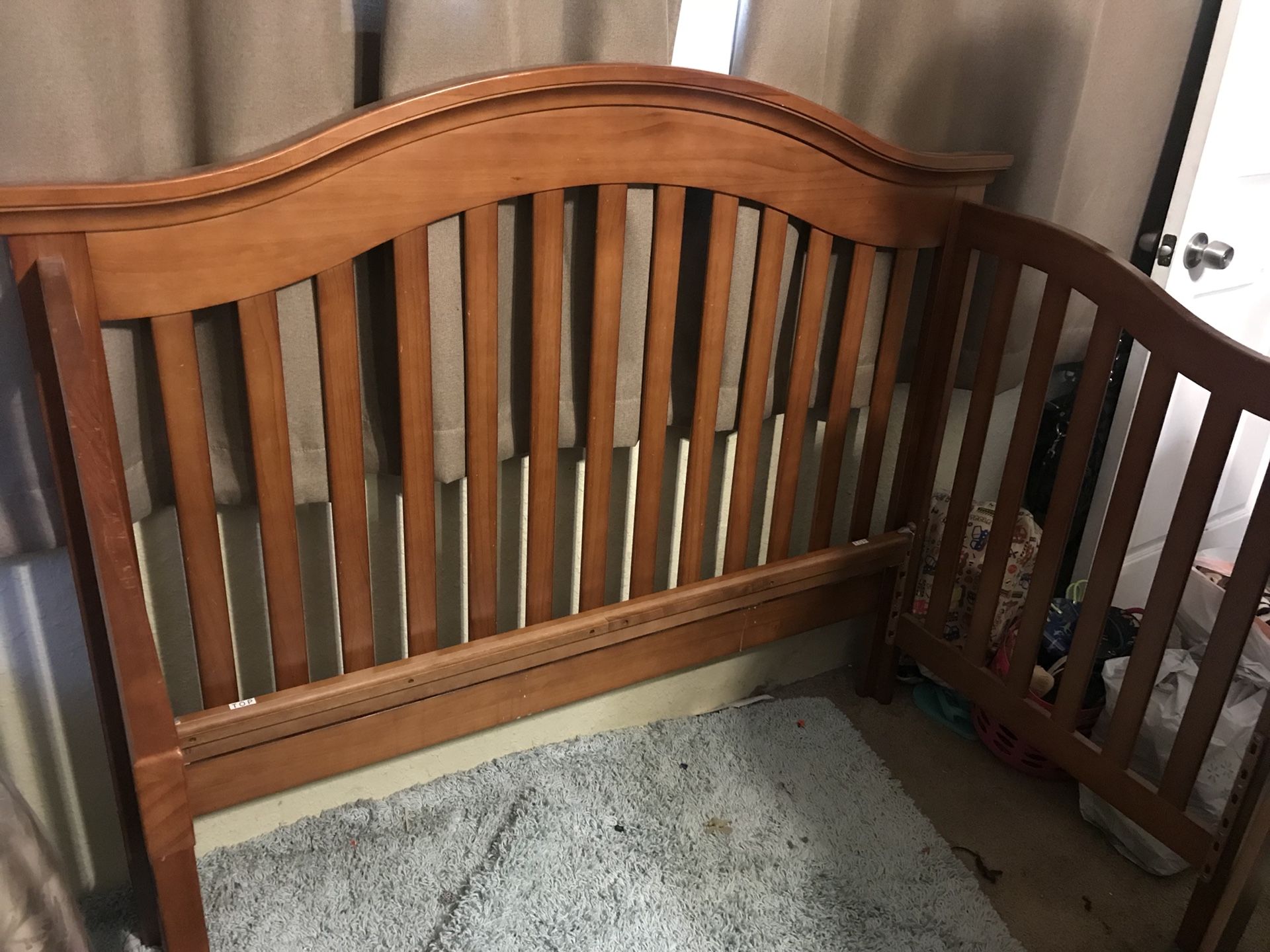 Delta in crib with mattress