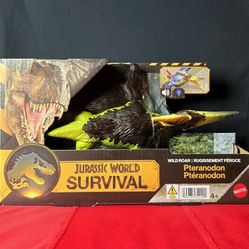 🦖 Jurassic World Survival Wild Roar Pteranodon action figure by Mattel.