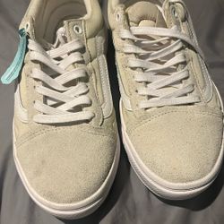 Light Sage Vans Old Skool Low Tops