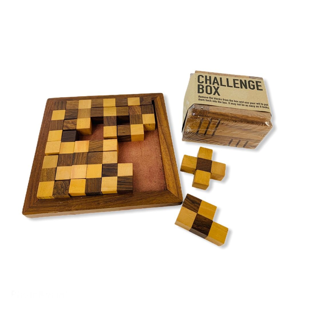 Wooden Brain Teaser Puzzle Games Set