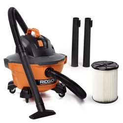 6 Gal. 3.5 Peak HP NXT Shop Vacuum Wet Dry Vac with General Debris Filter, Locking Hose and Attachments