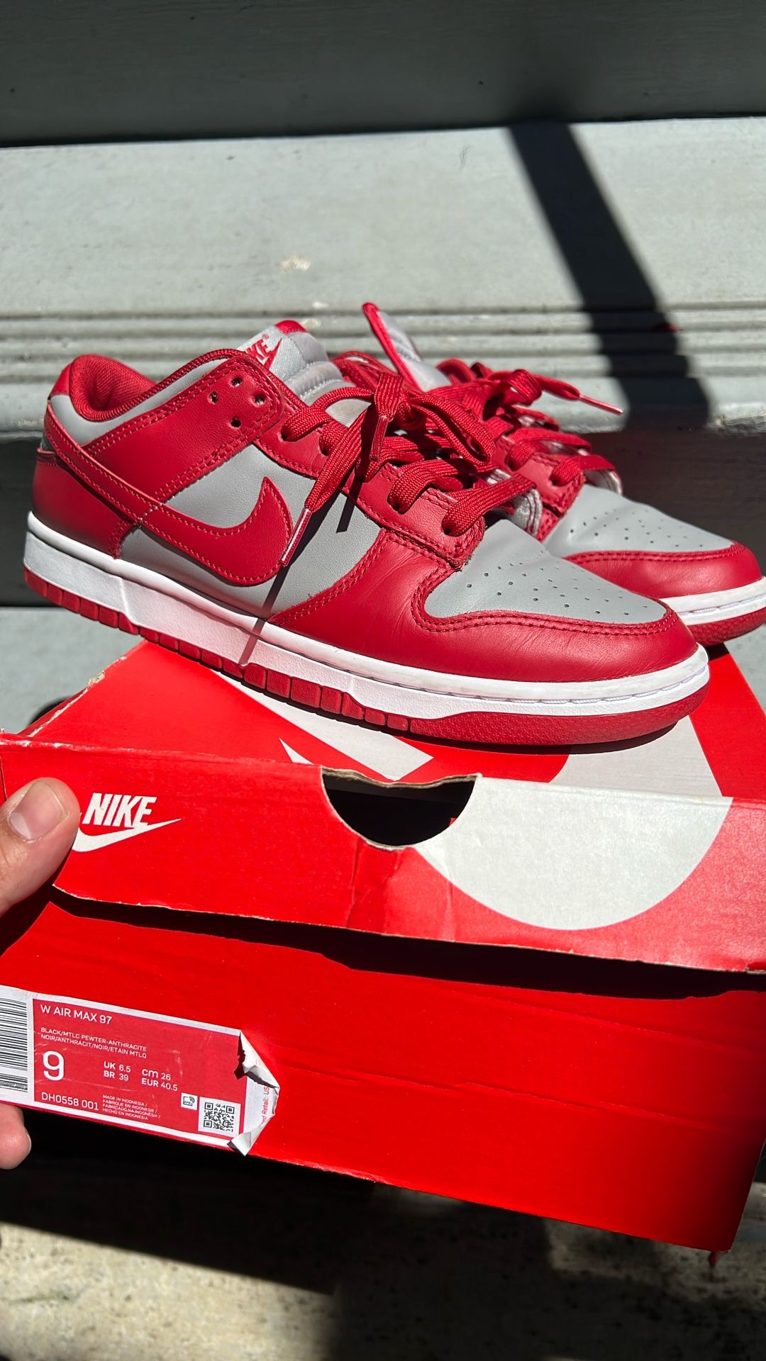 UNLV Dunk Low Sz 9