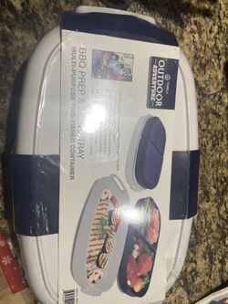 Outdoor Adventure BBQ Prep & Serve Tray 