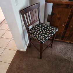 2 Solid Wood High Chairs