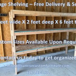 Free Delivery & Setup - Storage Shelving