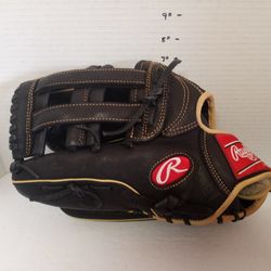 Rawlings GGB1275HB 12.75" Bull Series Baseball Glove Black