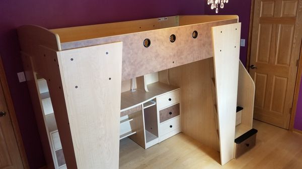 Loft Bed With Desk Berg Furniture Full Size Mattress For In Loft Bed With Desk Berg Furniture Full Size Mattress